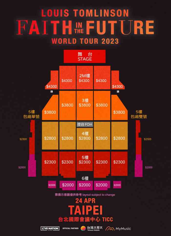 Louis Tomlinson：Faith In The Future World Tour 2023 Taipei
